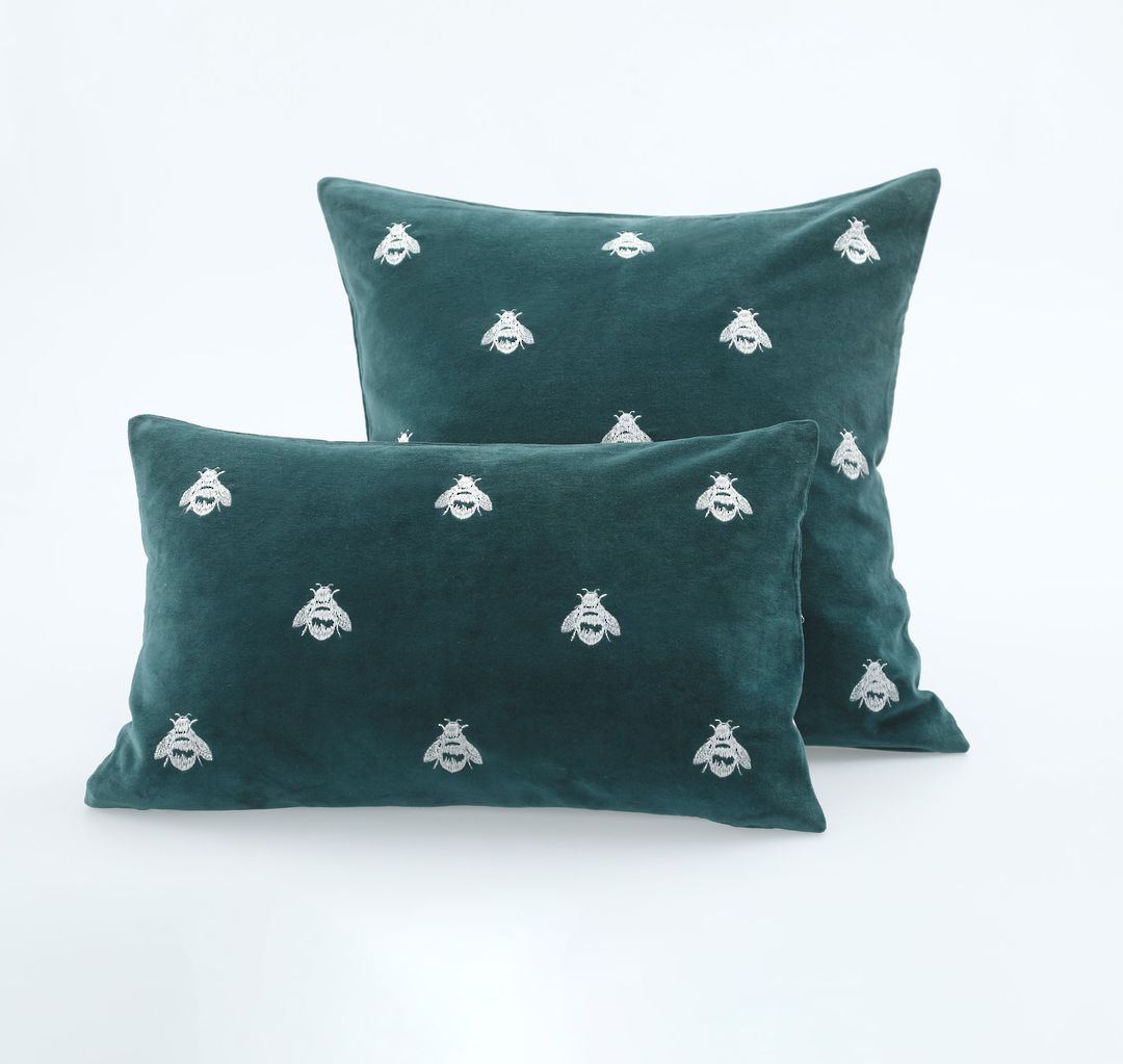 MM Linen - Buzz Cushions - Emerald image 0